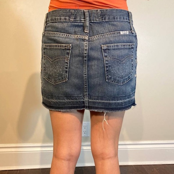 Mini denim skirt - Picture 6 of 11